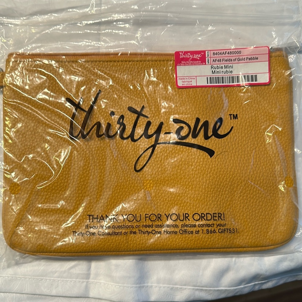 Thirty one Rubie Mini Gold Pebble NIP